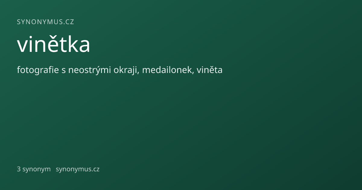 Náhled odkazu: vinětka