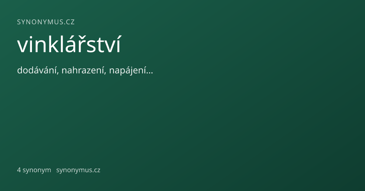 Náhled odkazu: vinklářství