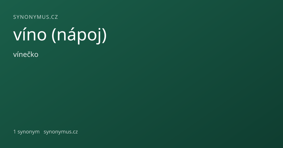 Náhled odkazu: víno (nápoj)