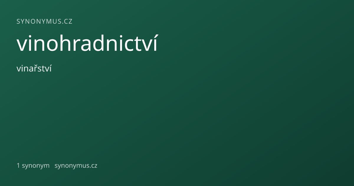 Náhled odkazu: vinohradnictví