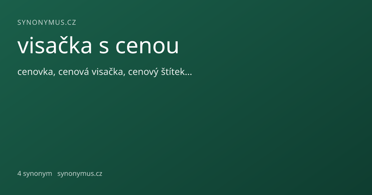 Náhled odkazu: visačka s cenou