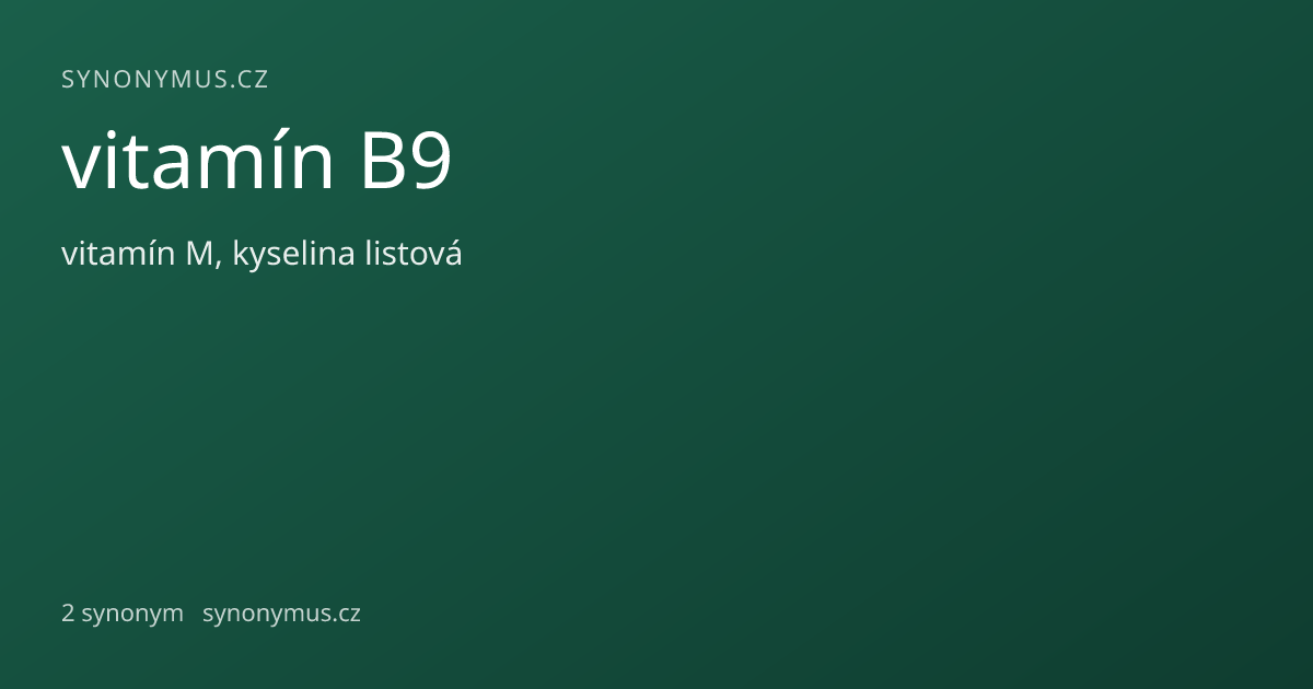 Náhled odkazu: vitamín B9