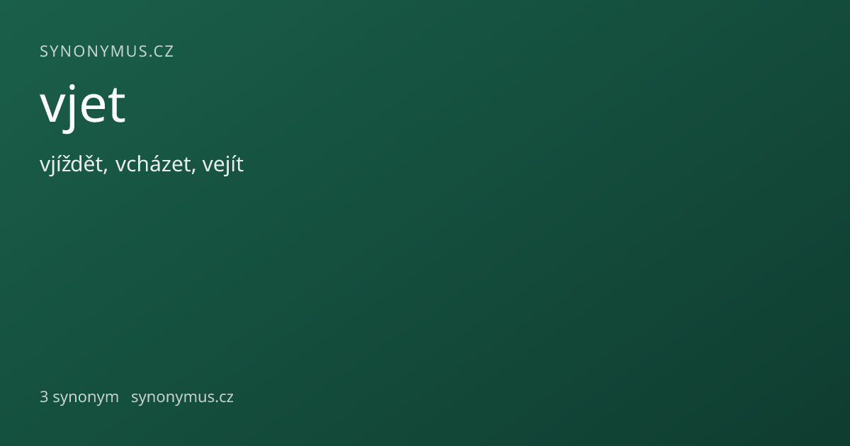 Náhled odkazu: vjet