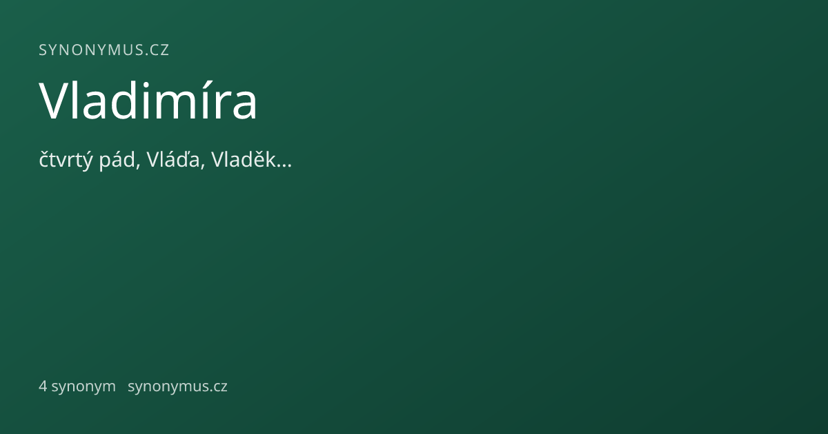 Náhled odkazu: Vladimíra