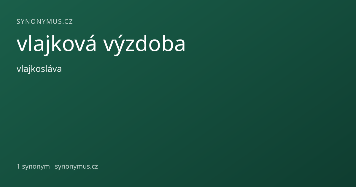 Náhled odkazu: vlajková výzdoba
