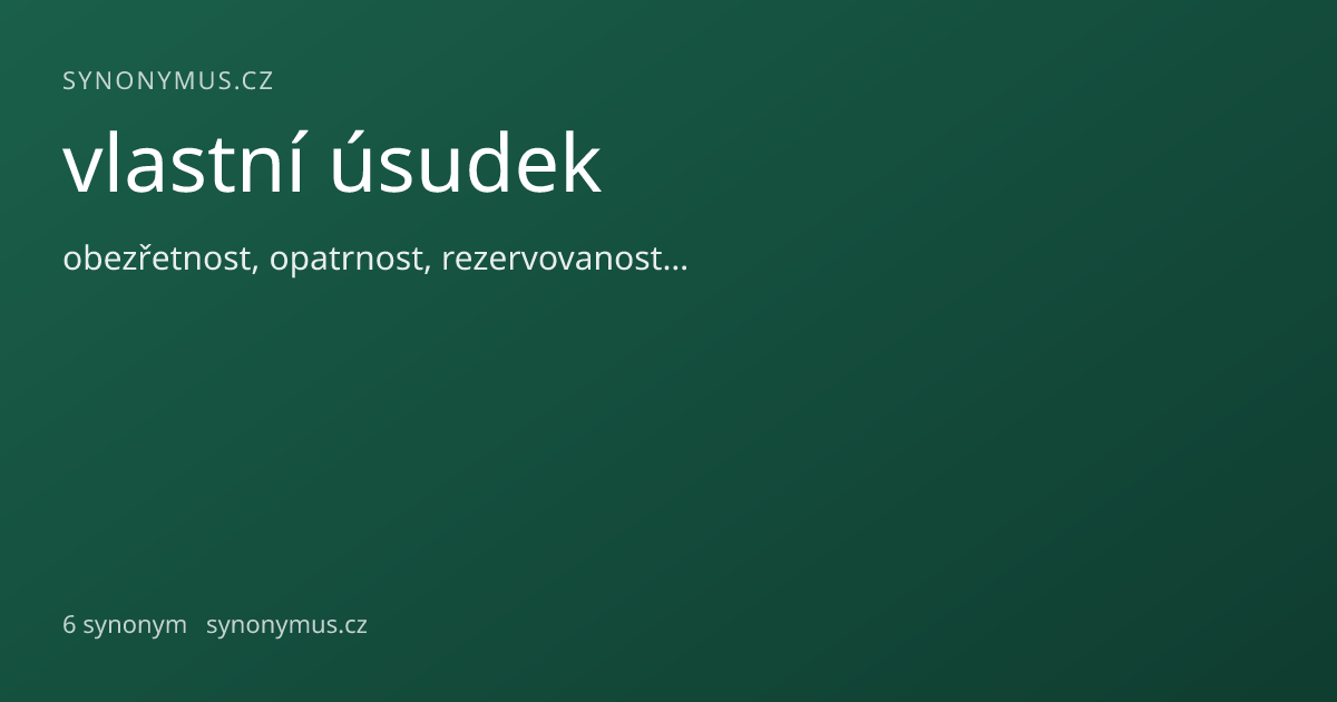 Náhled odkazu: vlastní úsudek