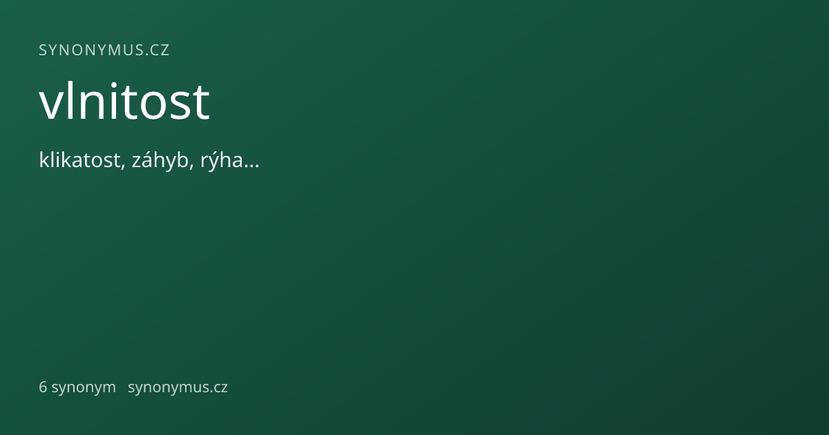 Náhled odkazu: vlnitost