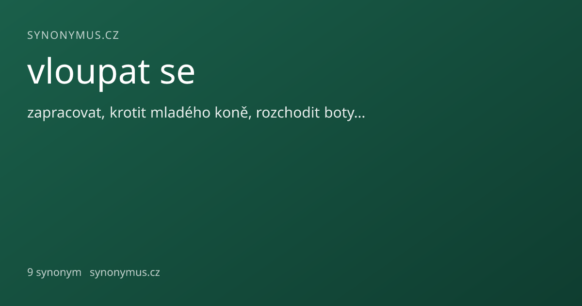 Náhled odkazu: vloupat se
