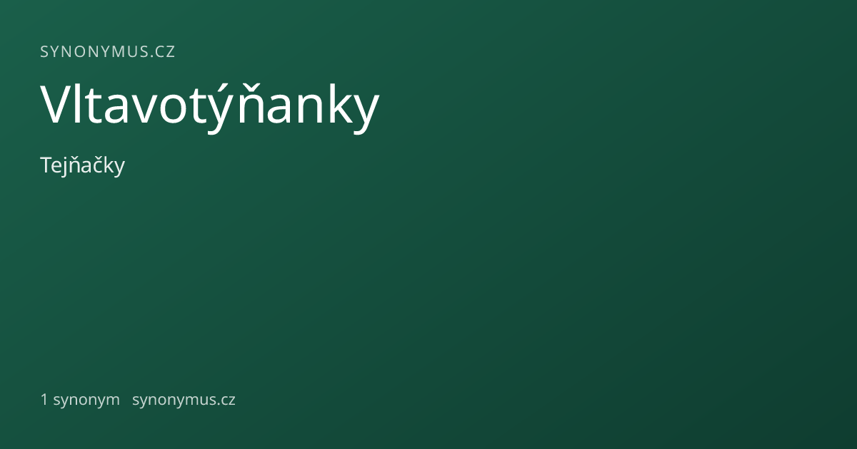Náhled odkazu: Vltavotýňanky