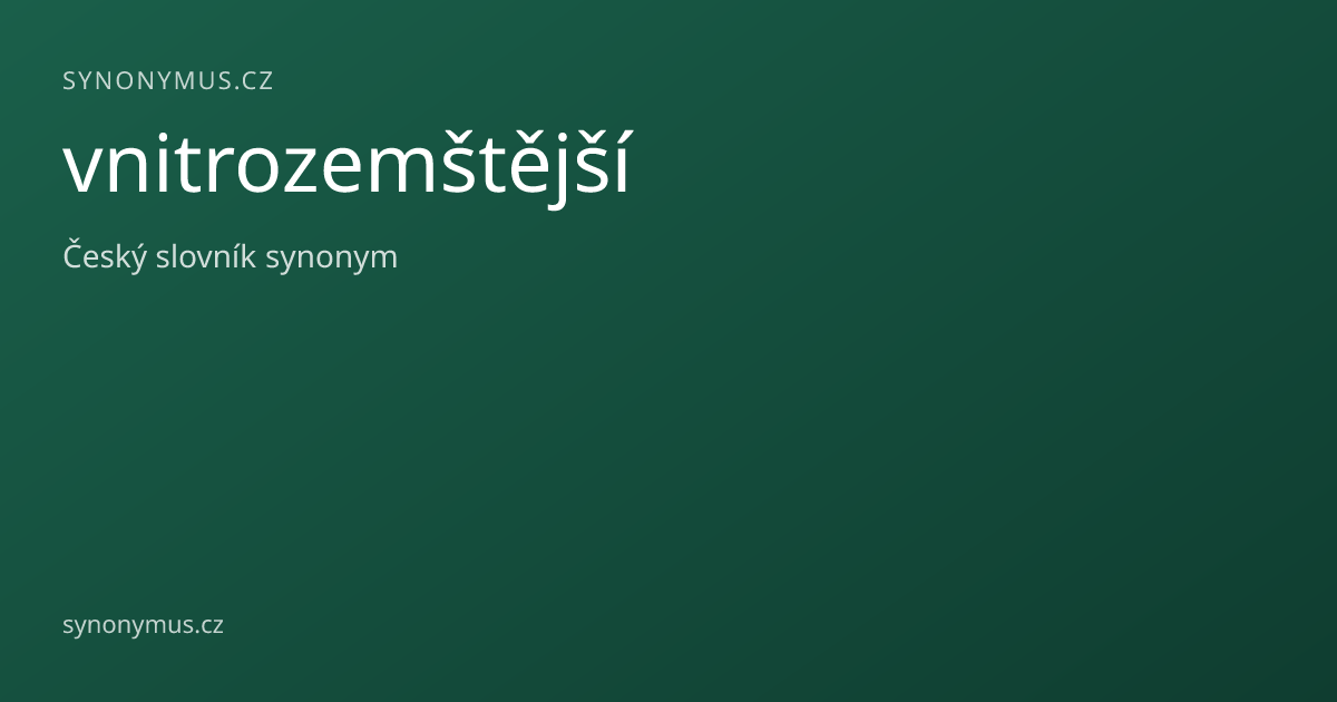 Náhled odkazu: vnitrozemštější