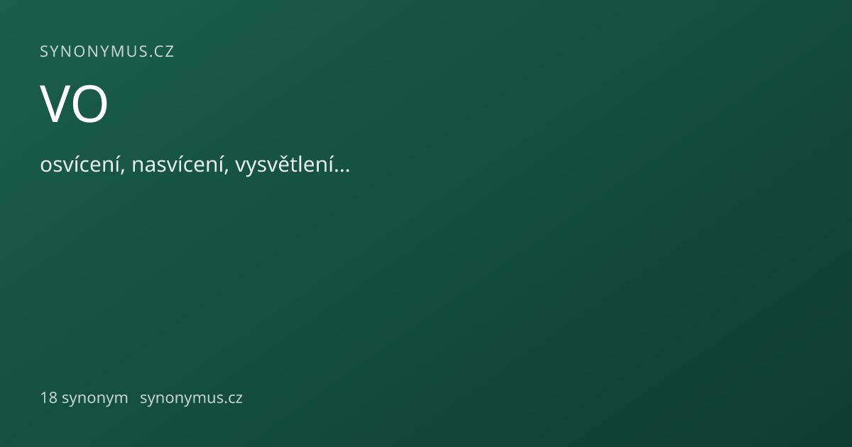 Náhled odkazu: VO