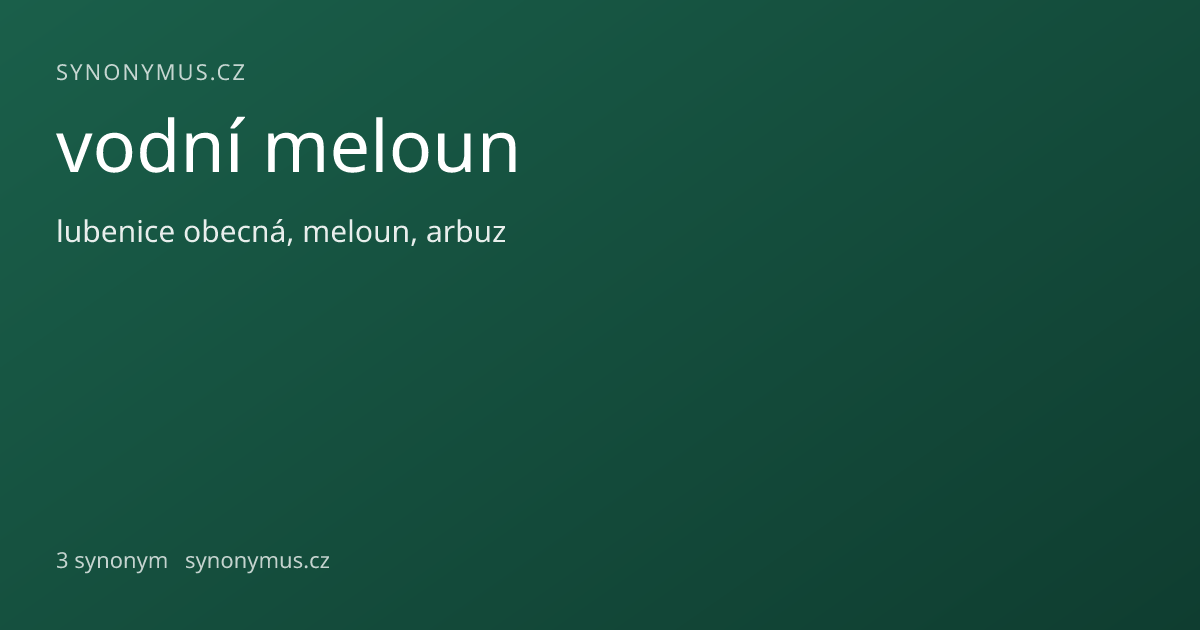 Náhled odkazu: vodní meloun