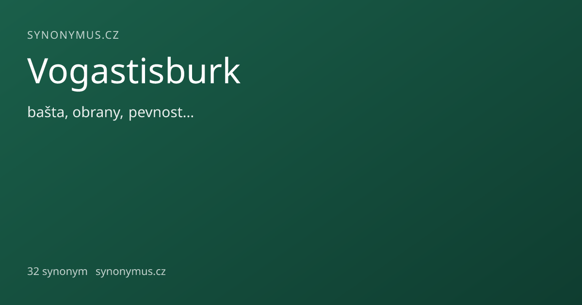 Náhled odkazu: Vogastisburk