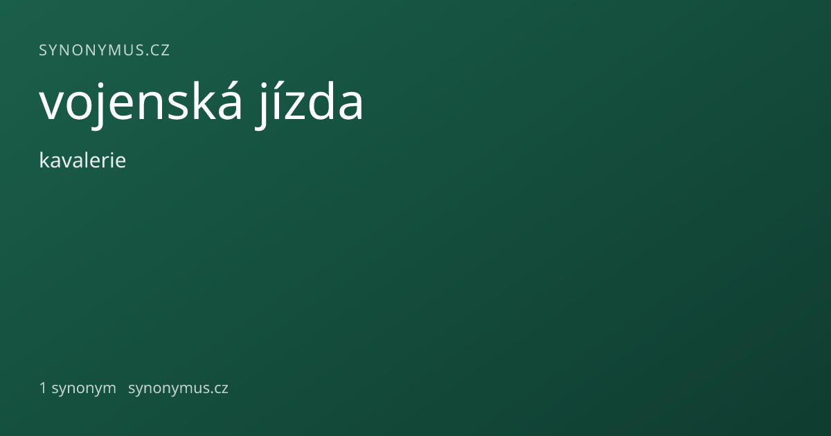 Náhled odkazu: vojenská jízda