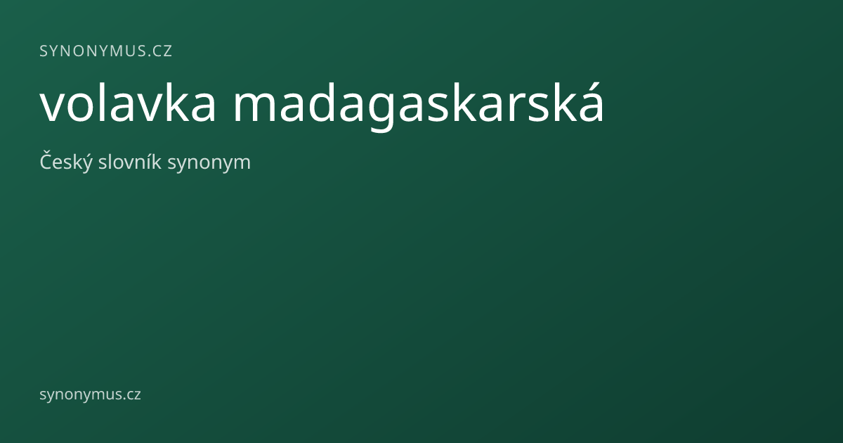 Náhled odkazu: volavka madagaskarská