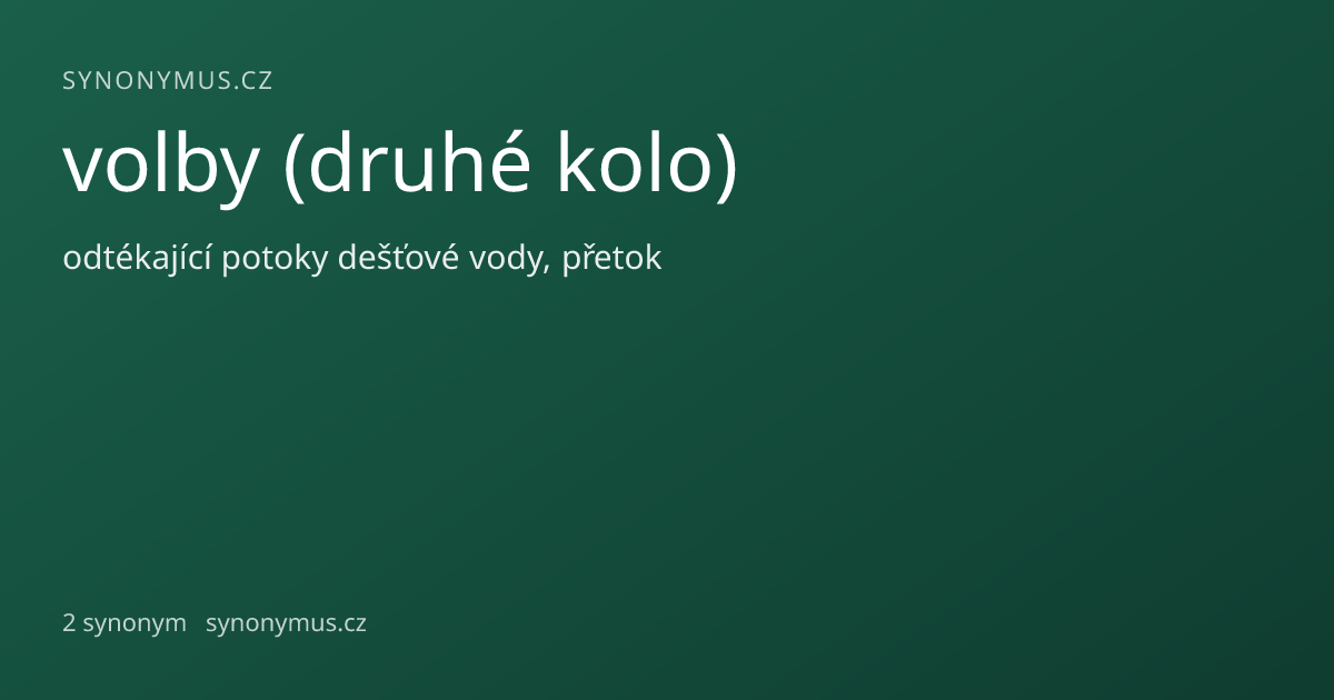 Náhled odkazu: volby (druhé kolo)