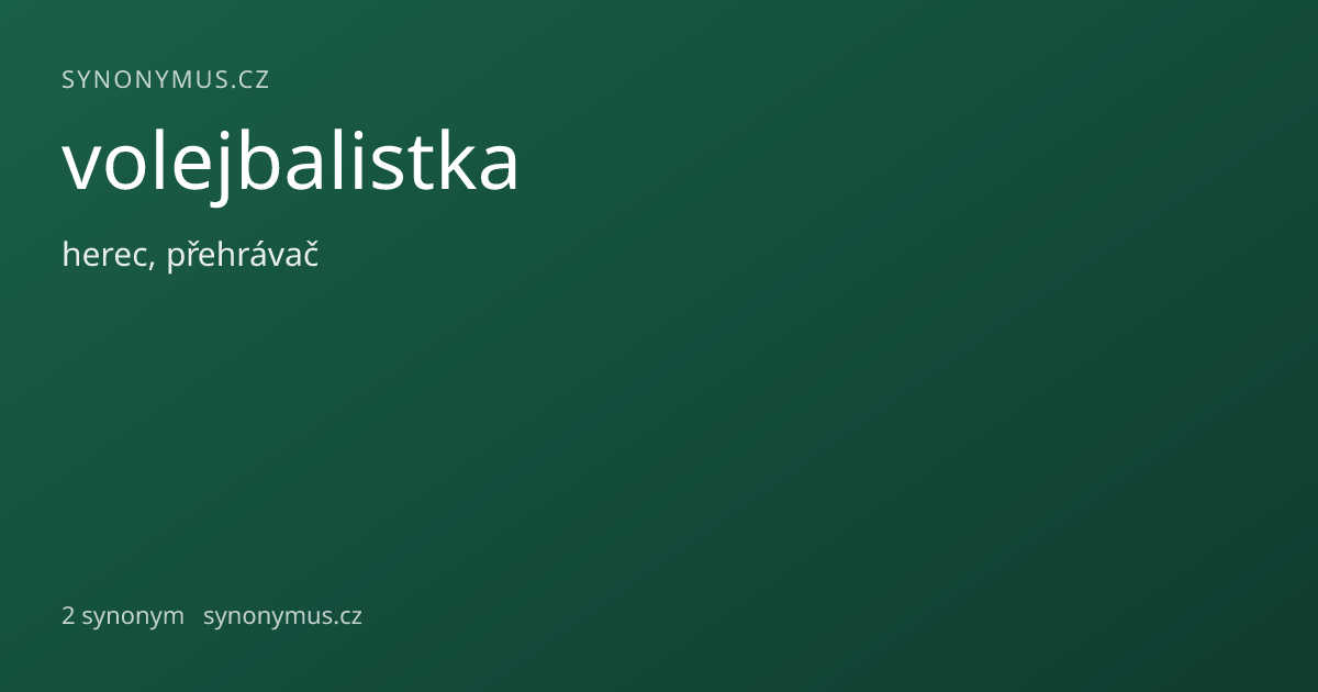 Náhled odkazu: volejbalistka