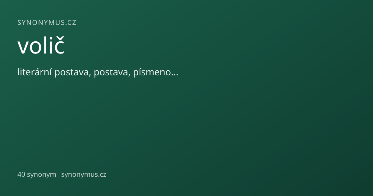 Náhled odkazu: volič