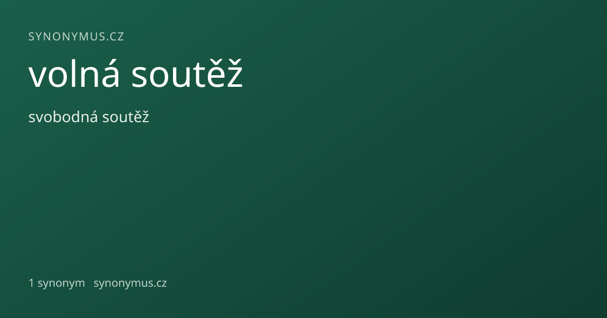 Náhled odkazu: volná soutěž