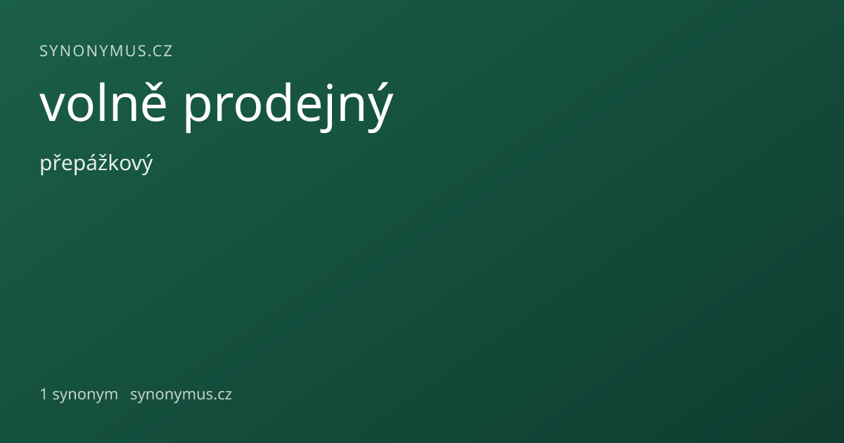 Náhled odkazu: volně prodejný