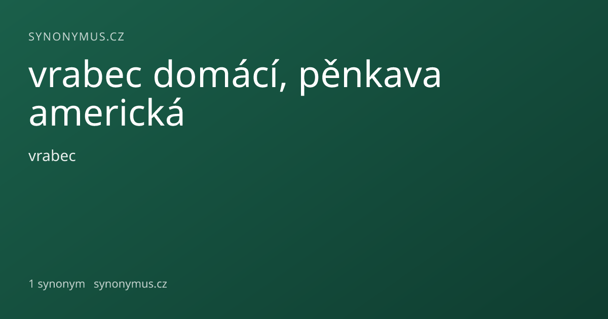 Náhled odkazu: vrabec domácí, pěnkava americká