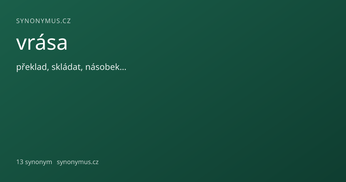 Náhled odkazu: vrása