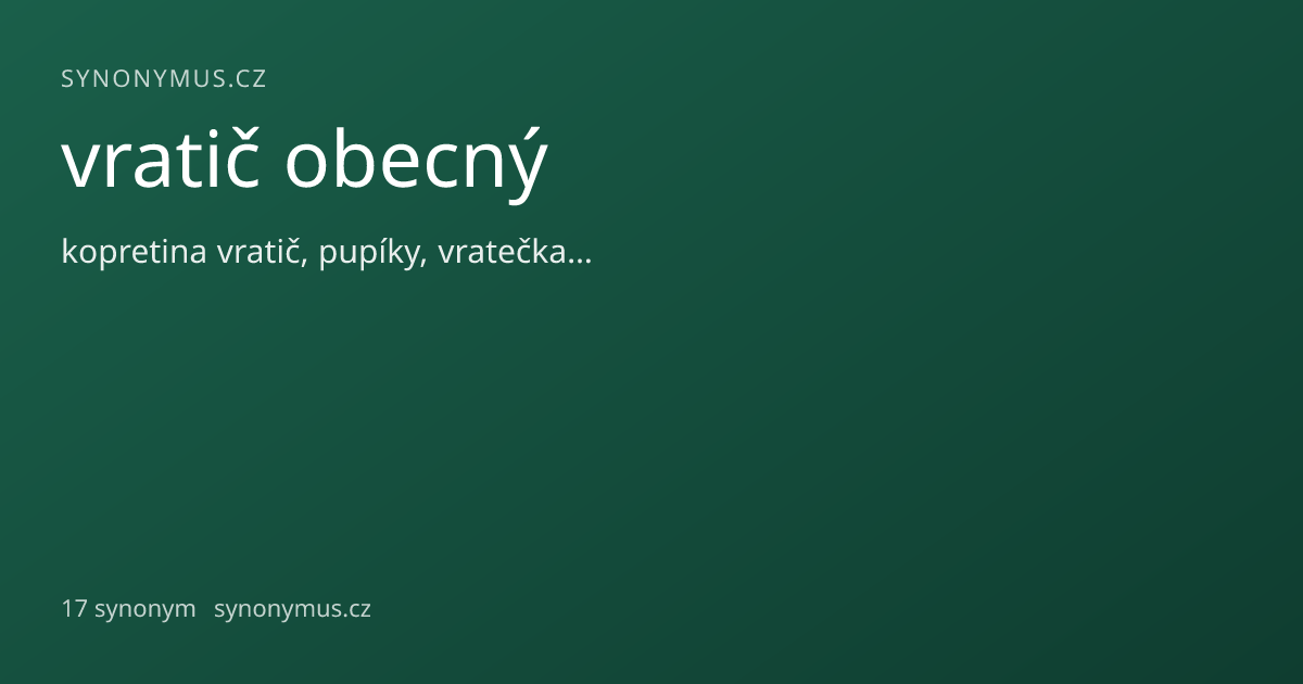 Náhled odkazu: vratič obecný