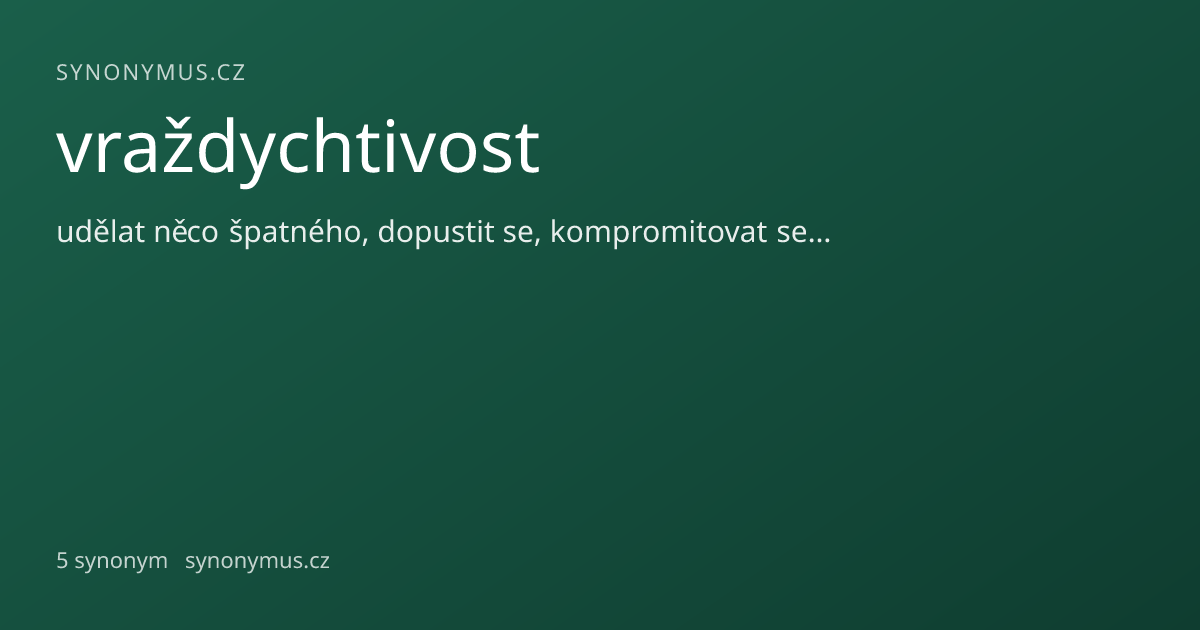 Náhled odkazu: vraždychtivost
