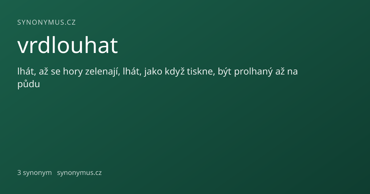 Náhled odkazu: vrdlouhat