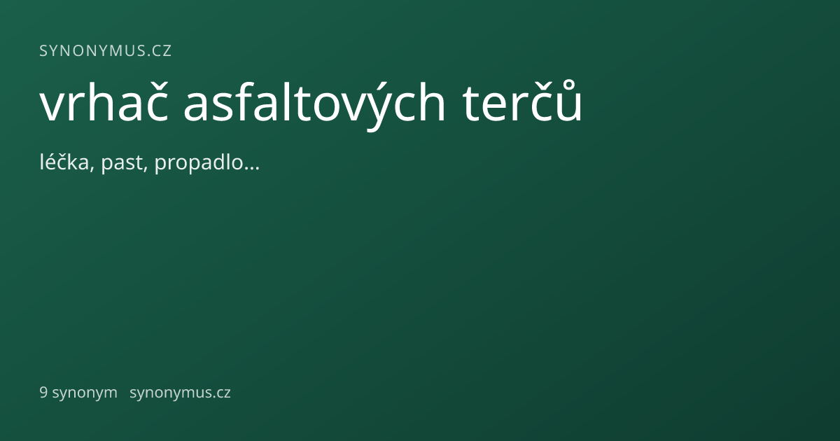 Náhled odkazu: vrhač asfaltových terčů