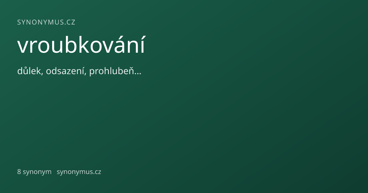 Náhled odkazu: vroubkování