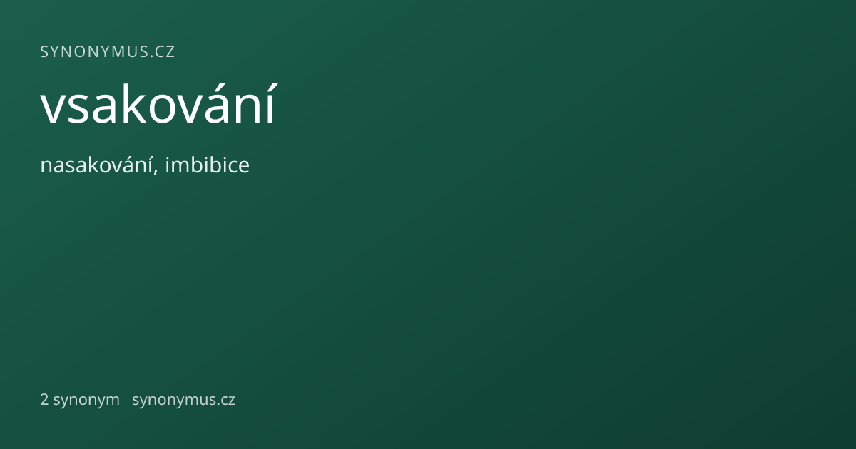 Náhled odkazu: vsakování