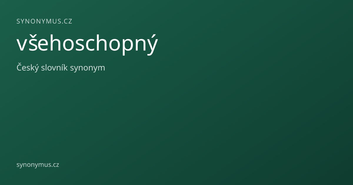 Náhled odkazu: všehoschopný