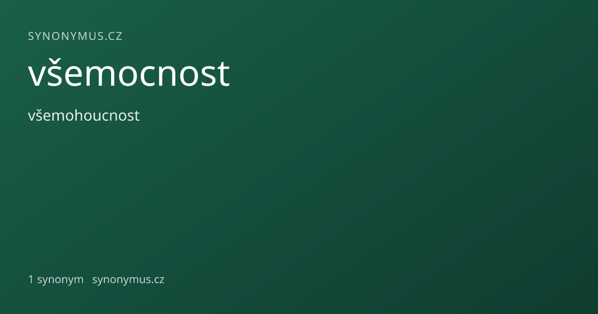 Náhled odkazu: všemocnost
