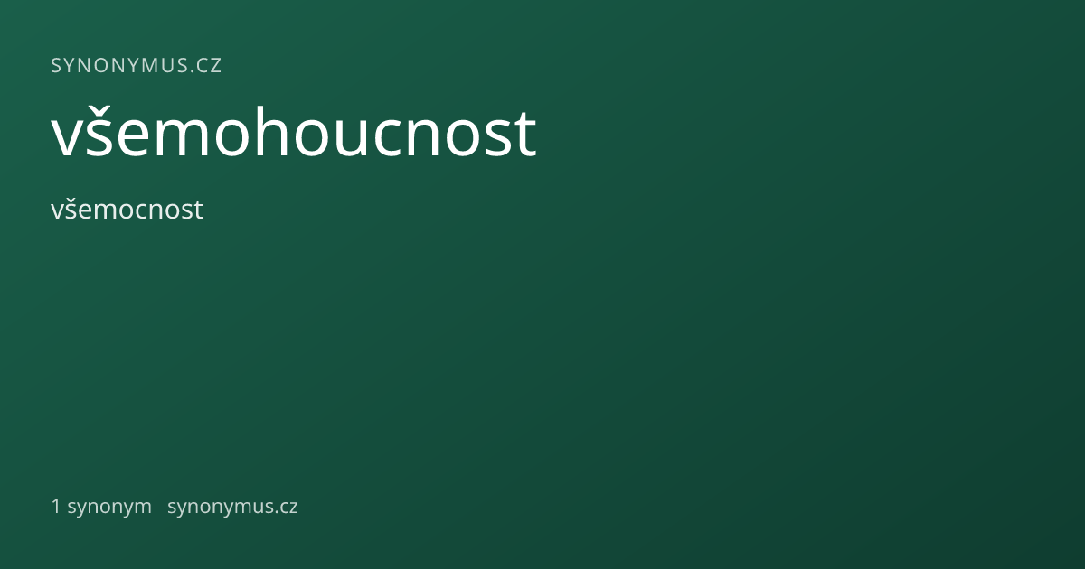Náhled odkazu: všemohoucnost