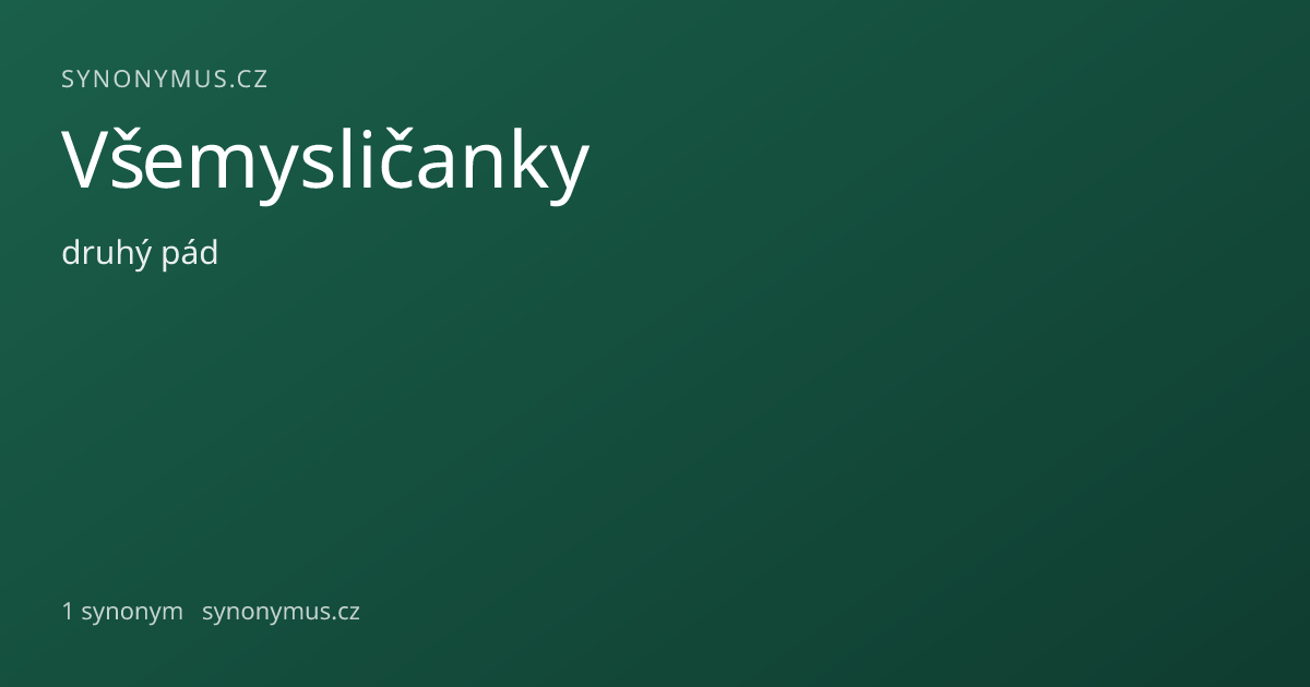 Náhled odkazu: Všemysličanky