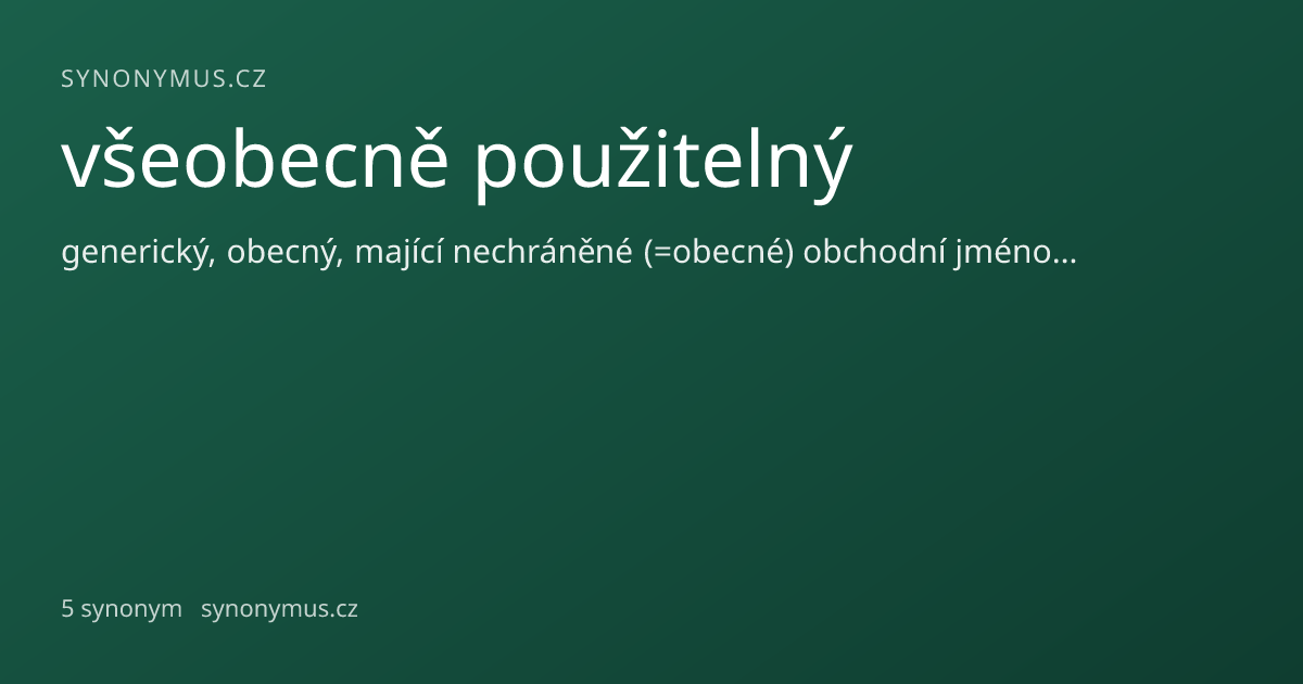 Náhled odkazu: všeobecně použitelný