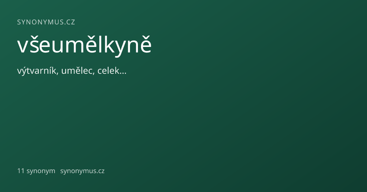 Náhled odkazu: všeumělkyně