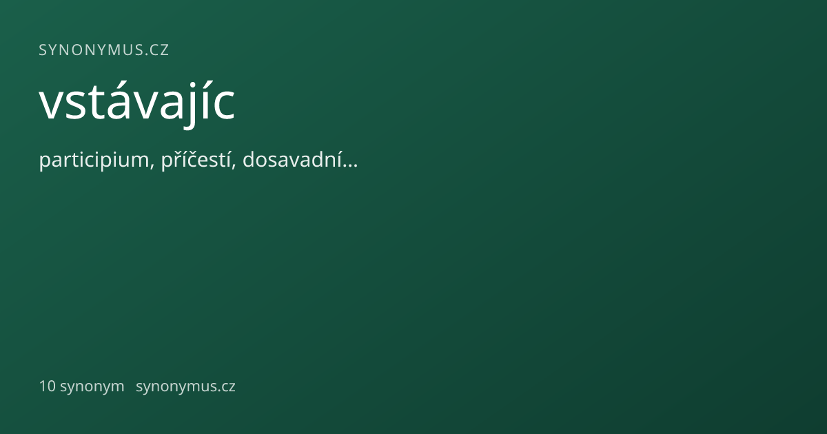 Náhled odkazu: vstávajíc