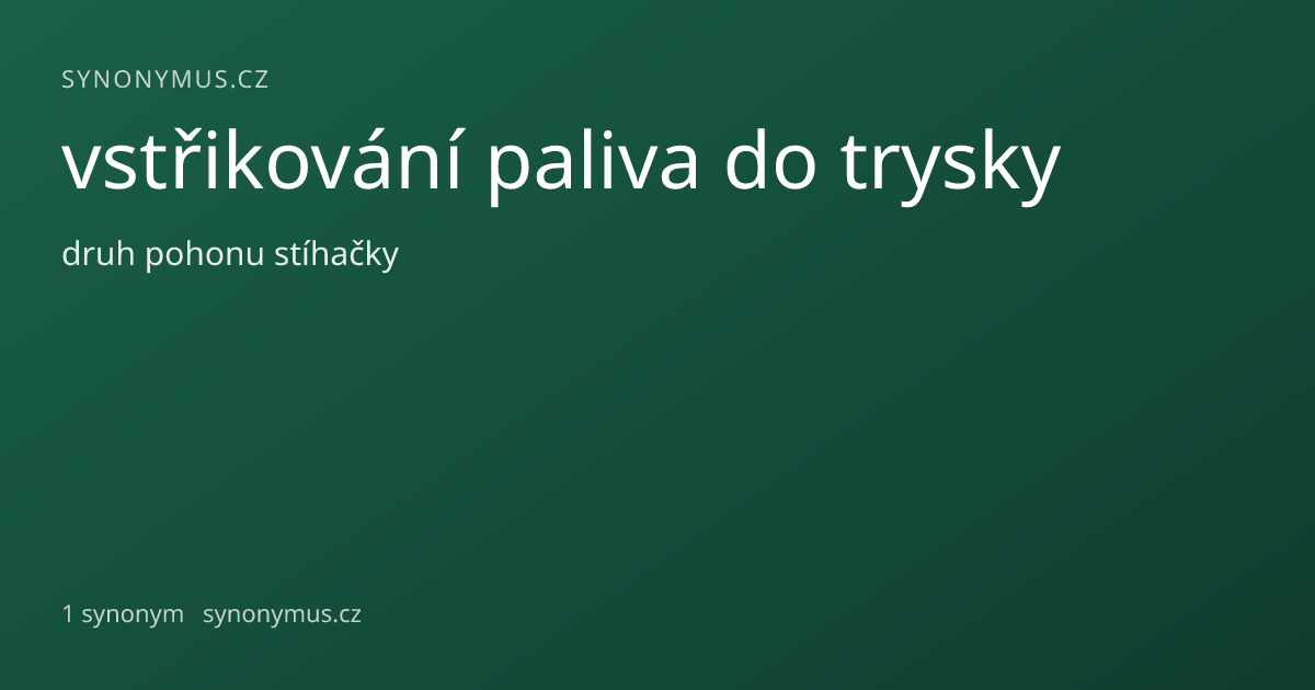 Náhled odkazu: vstřikování paliva do trysky