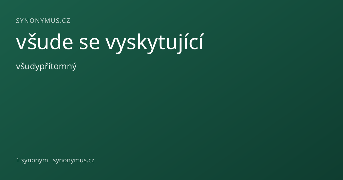 Náhled odkazu: všude se vyskytující
