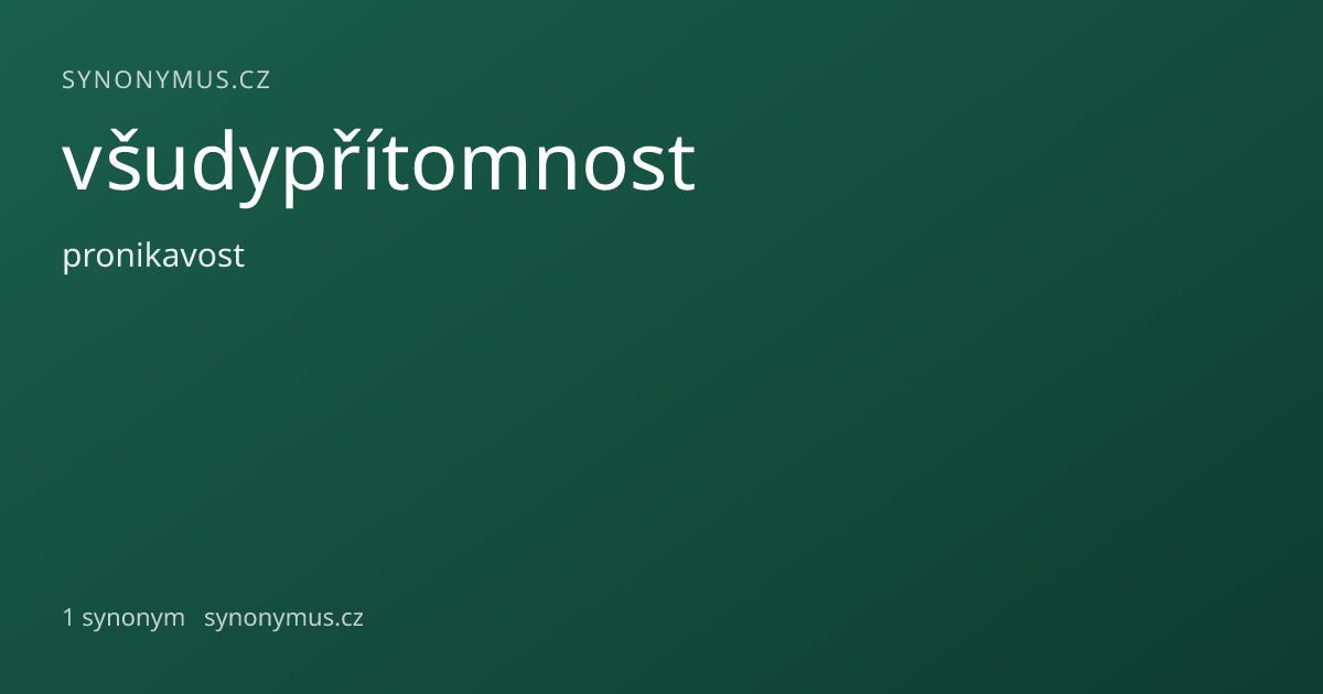 Náhled odkazu: všudypřítomnost
