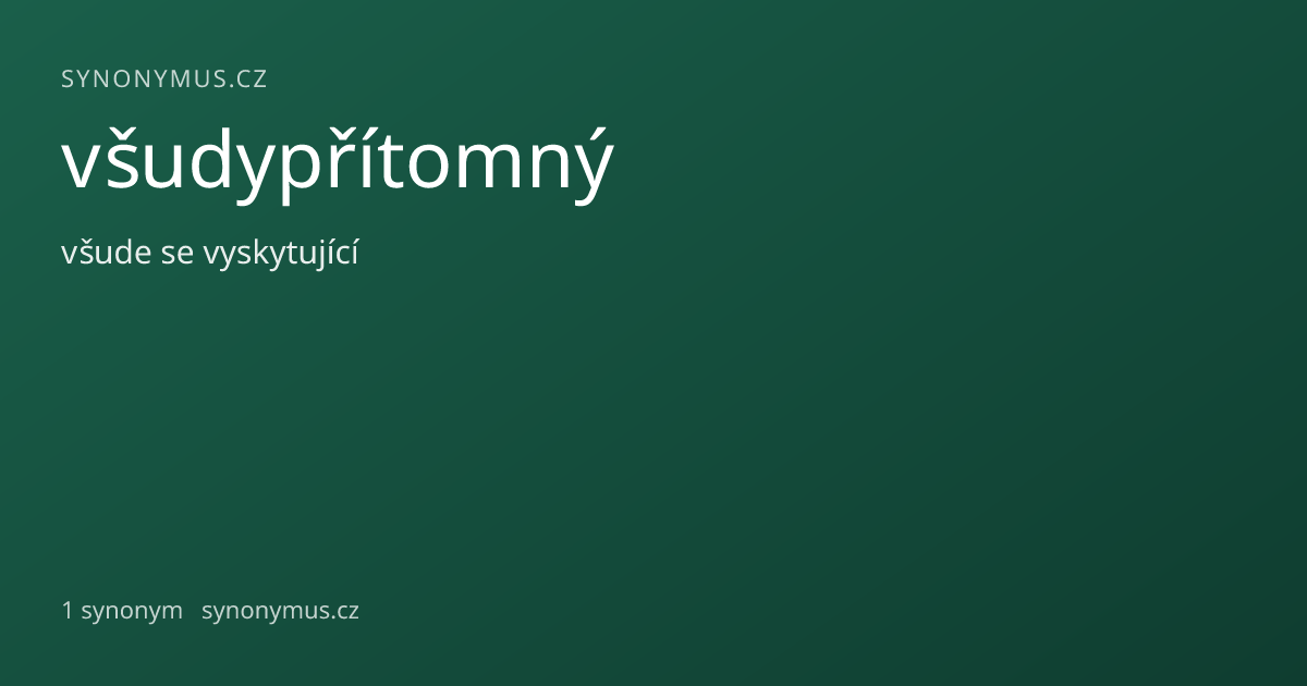 Náhled odkazu: všudypřítomný