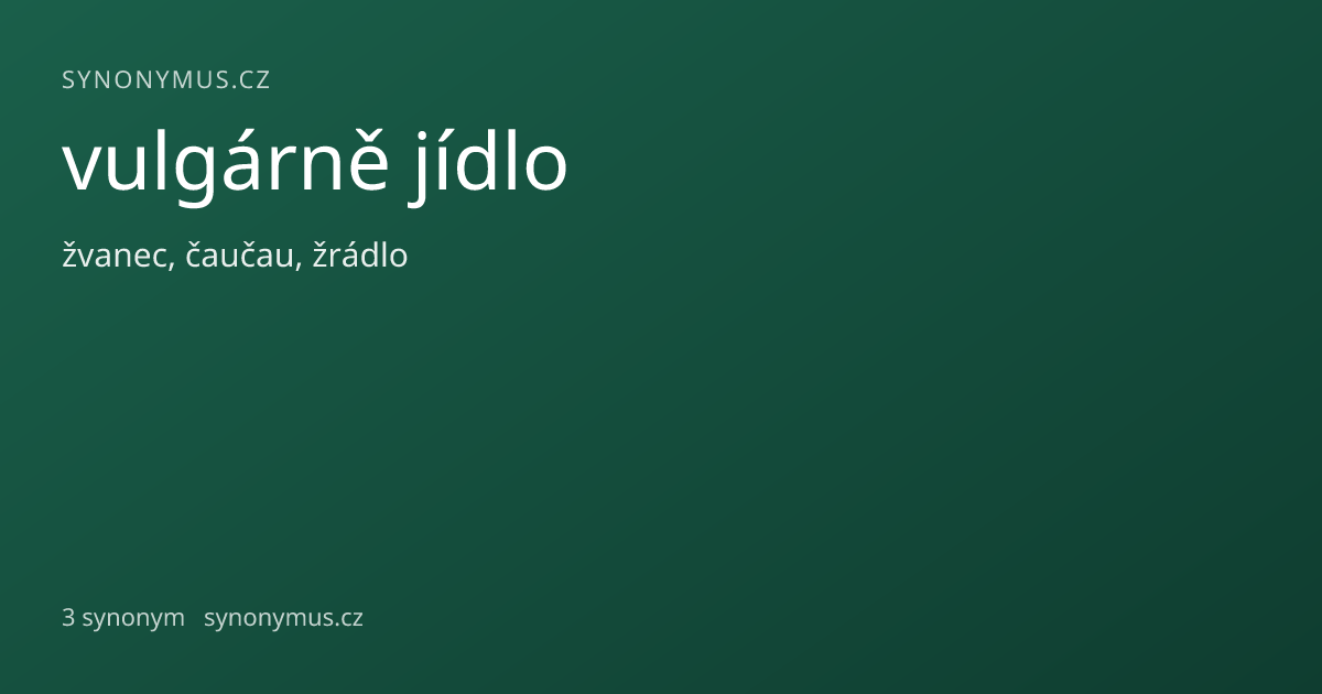 Náhled odkazu: vulgárně jídlo
