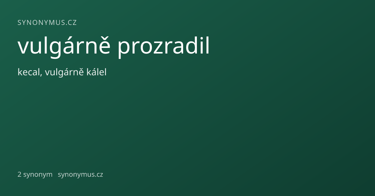 Náhled odkazu: vulgárně prozradil