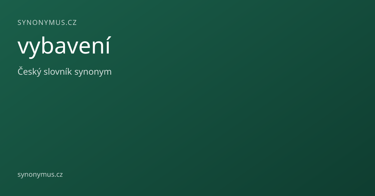Náhled odkazu: vybavení
