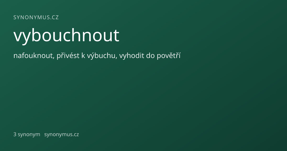 Náhled odkazu: vybouchnout
