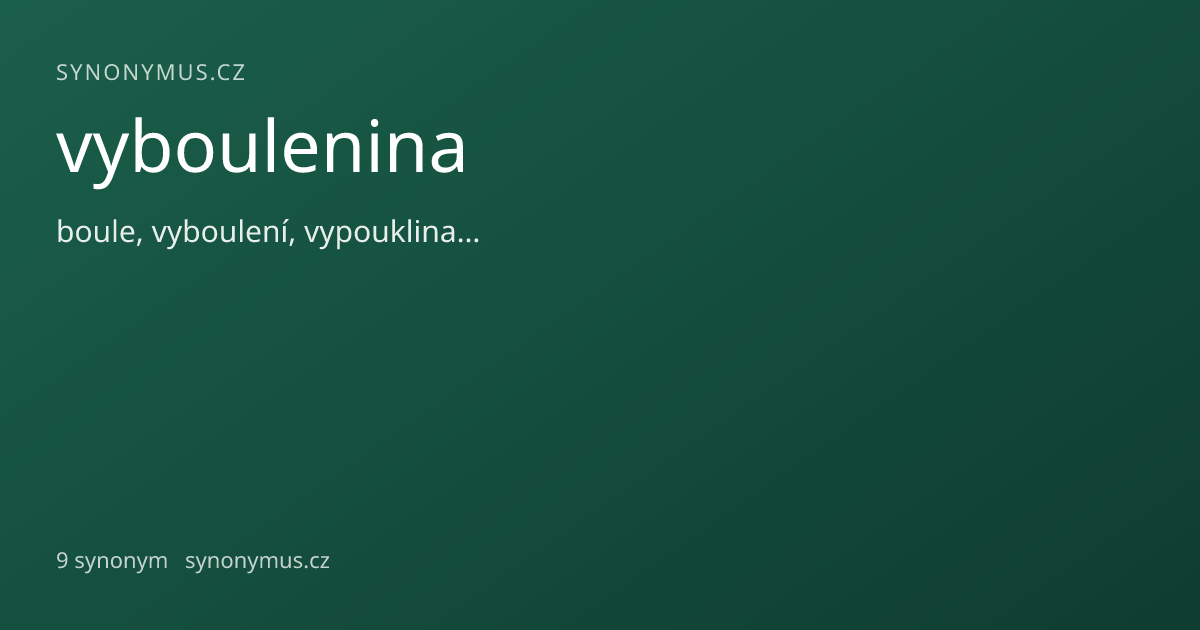 Náhled odkazu: vyboulenina