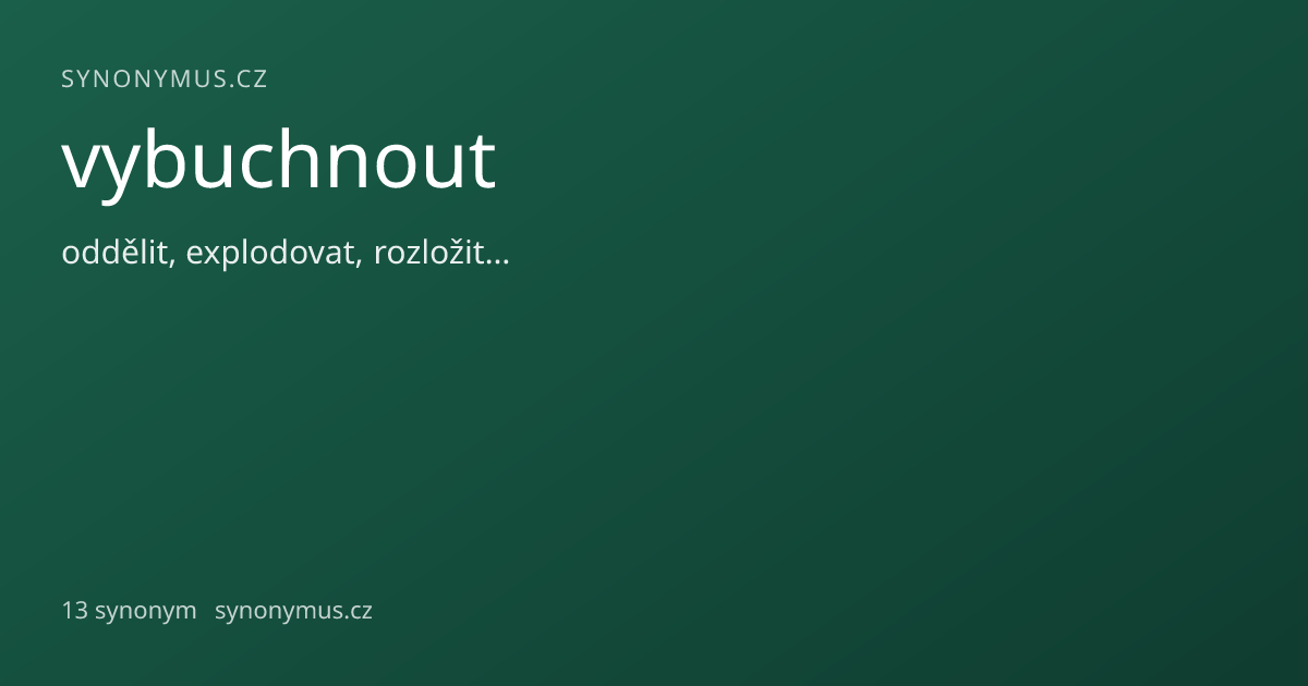 Náhled odkazu: vybuchnout