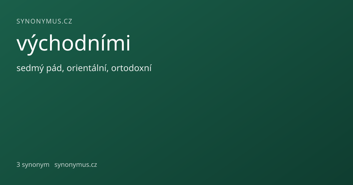 Náhled odkazu: východními